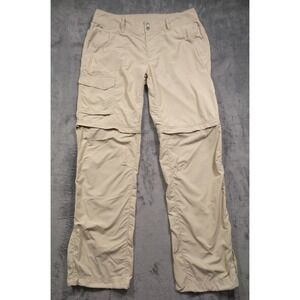 Columbia Pants Womens Size 10 Beige Convertible Cargo Pockets Omni-Shade Hiking